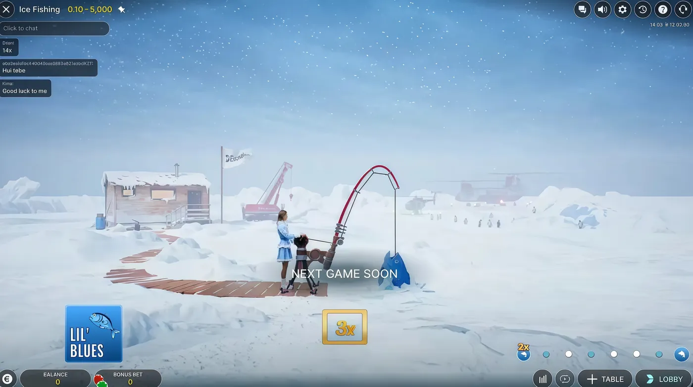 How a Round Works in Ice Fishing Live Casino